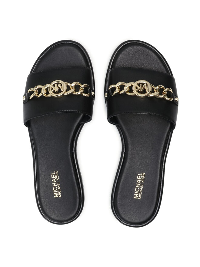 Iešļūcenes MICHAEL Michael Kors Rina Slide 40S1RIFA1L Melns | eapavi.lv