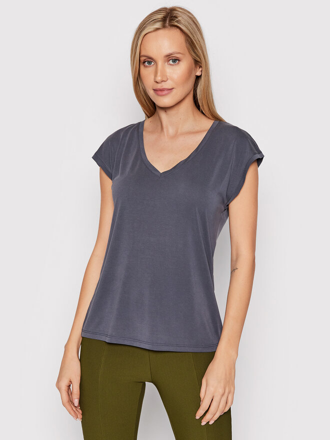 Vero Moda Vero Moda Marškinėliai Filli 10247666 Pilka Regular Fit