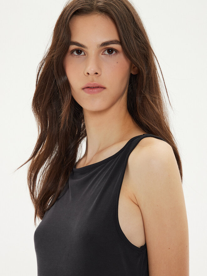 Pieces Pieces Τοπ Anora 17148788 Μαύρο Regular Fit