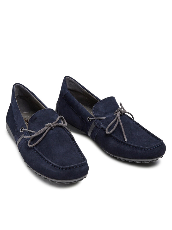 Mocassins Geox U Snake Moc E U2507E 00022 C4002 Bleu marine chaussures