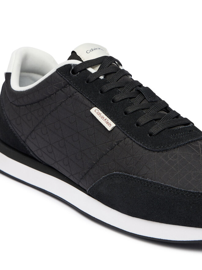 Calvin Klein Sneakers Calvin Klein Retro Runner Ripstop Aop Ny HM0HM02140 Schwarz