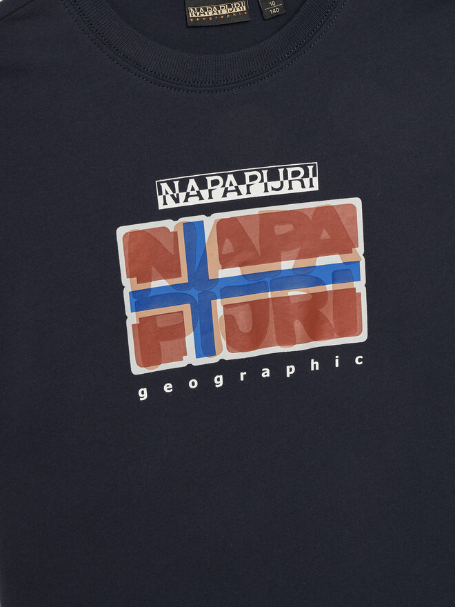 Napapijri Napapijri Marškinėliai S-Sella NP0A4IGX S Tamsiai mėlyna Regular Fit