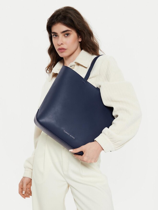 Tommy Jeans Soma Tommy Jeans Tjw Ess Must Tote AW0AW15827 Tumši zils