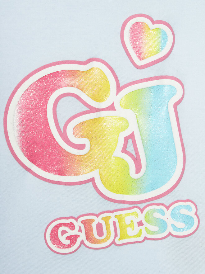 Guess Guess T-Shirt K4RI28 K8HM0 Himmelblau Boxy Fit