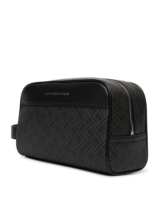 Tommy Hilfiger Kosmetiktasche Tommy Hilfiger Th Flag Monogram Washbag AM0AM14298 Schwarz