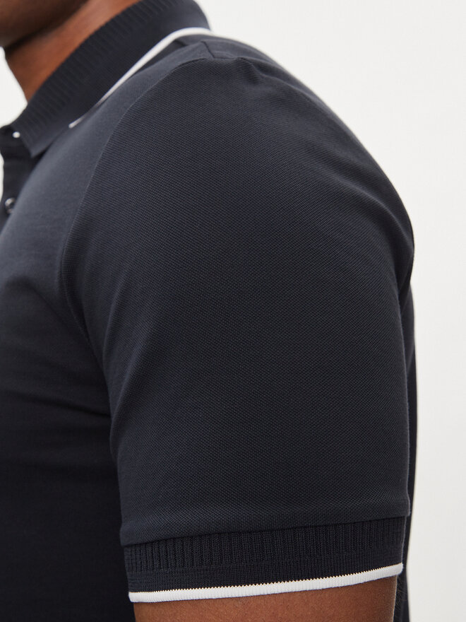 HUGO Hugo Pólóing Deresino232 50490775 Sötétkék Slim Fit