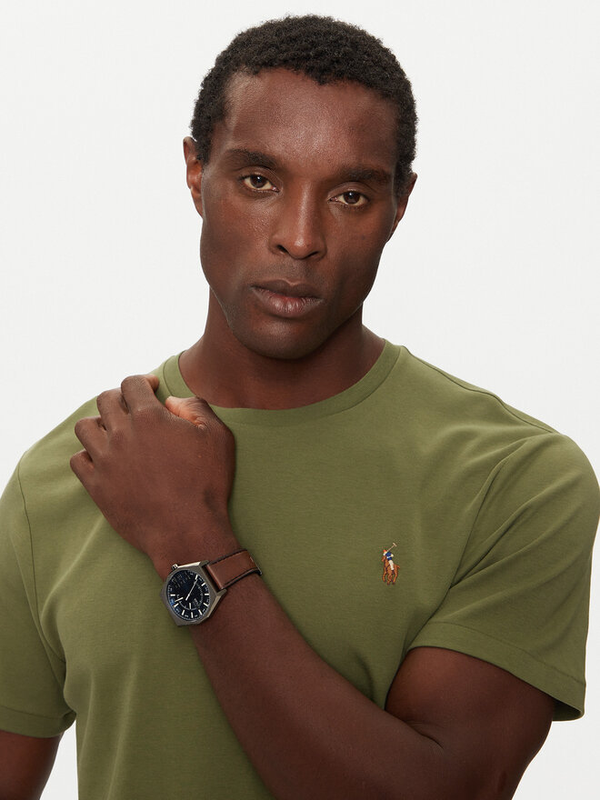 Polo Ralph Lauren Polo Ralph Lauren Marškinėliai 710740727084 Žalia Slim Fit