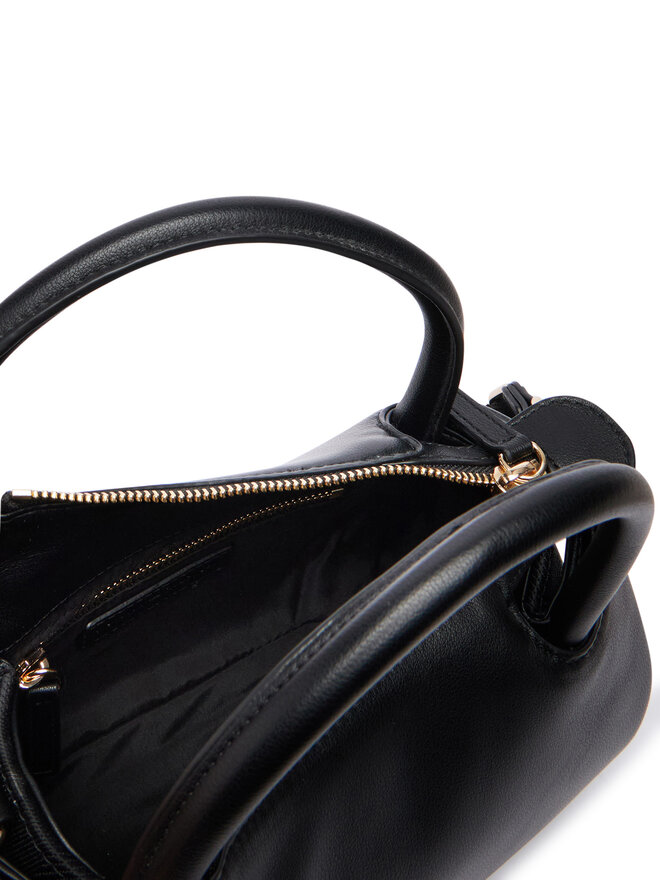 Tommy Hilfiger Handtasche Tommy Hilfiger Th Logotape Mini Satchel AW0AW18743 Schwarz