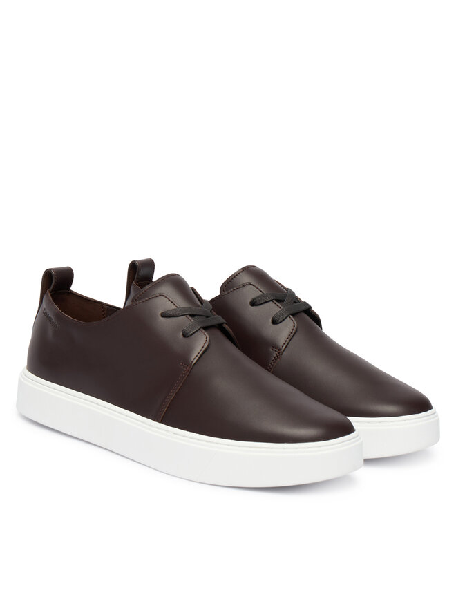 Calvin Klein Sneakers Calvin Klein Hybrid Clean Cup Derby Lth HM0HM02011 Vișiniu