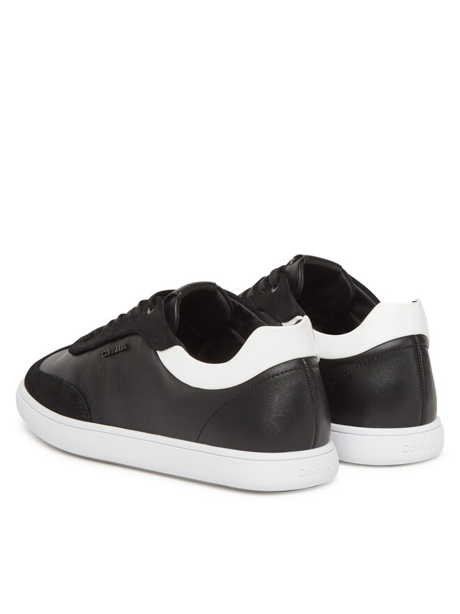 Calvin Klein Αθλητικά Calvin Klein Cupsole Lace Up - Lth Sue Mix HW0HW02435 Μαύρο