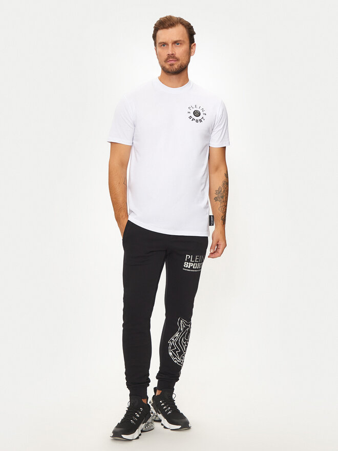 Plein Sport Plein Sport Футболка AADC MTK7940 STE001N Білий Regular Fit