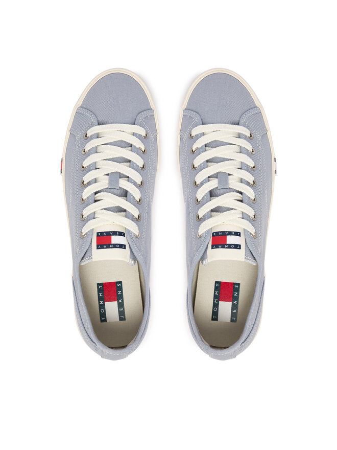 Tommy Jeans Sneakers aus Stoff Tommy Jeans Archive Vulc Y2K EM0EM01674 Himmelblau