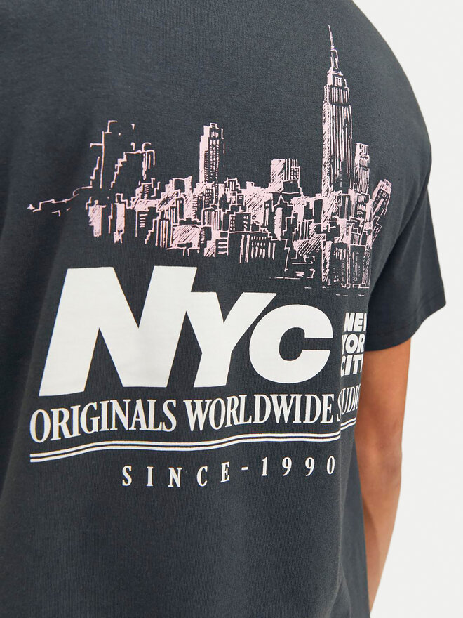 Jack&Jones Junior Jack&Jones Junior Camiseta Bronx Square 12263185 Gris Loose Fit