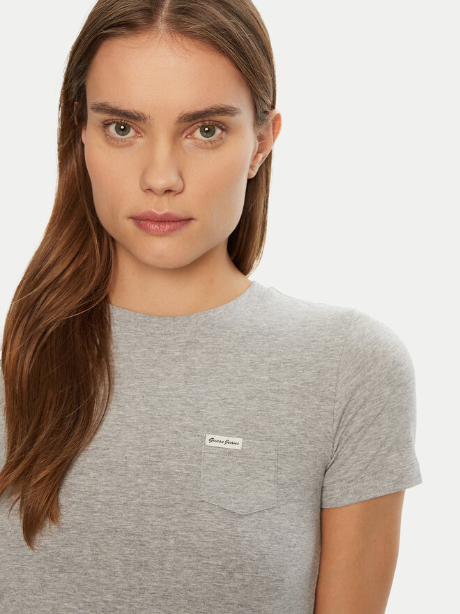 Guess Jeans Guess Jeans T-Shirt W5RI52 J1314 Grau Regular Fit
