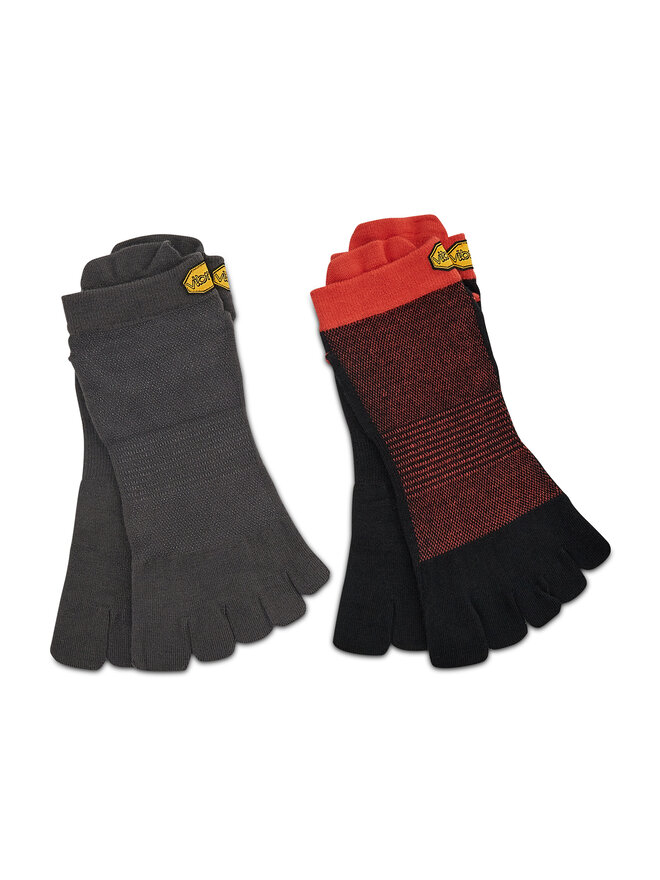 Vibram Fivefingers Zestaw 2 par niskich skarpet unisex Vibram Fivefingers No Show S21N35P Szary