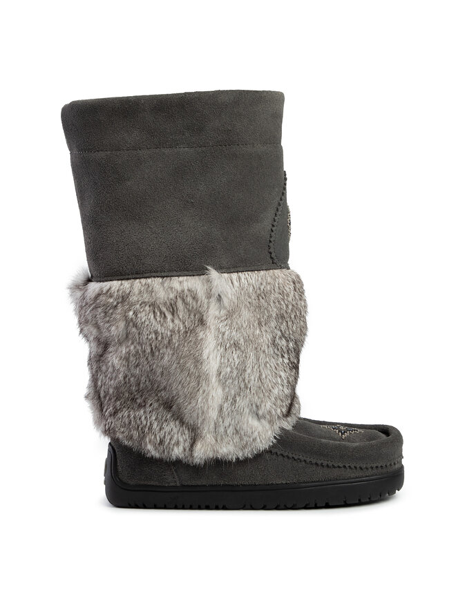 Schneeschuhe Manitobah Wp Snowy Owl Mukluk Suede 6010537 Grau eschuhe