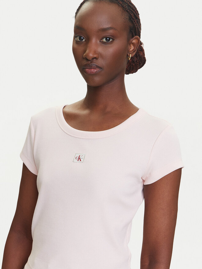 Calvin Klein Jeans Calvin Klein Jeans Marškinėliai LV047C200G Rožinė Slim Fit