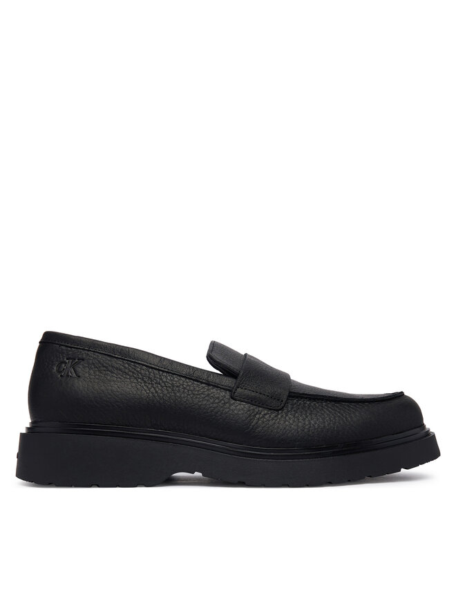 Calvin Klein Slipper Calvin Klein Combat Ess Loafer Tu Lth HM0HM02347 Schwarz