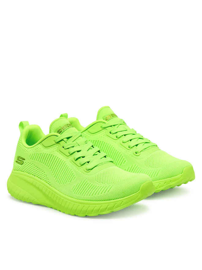 Skechers Sneakersy Skechers Bobs Squad Chaos-coo 117216/LIME Zielony