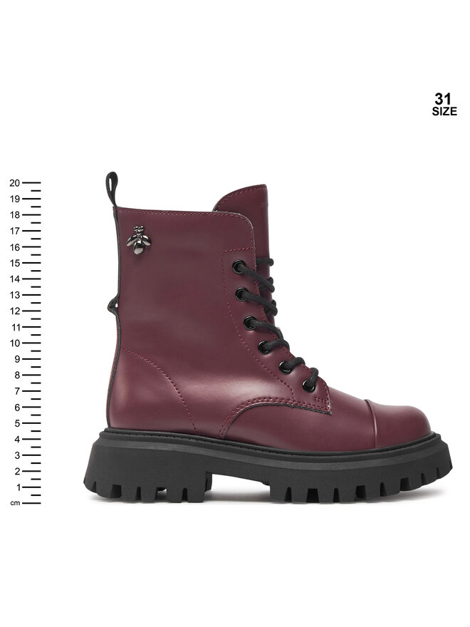 Geox Zimski škornji Geox J Maquinnens Girl J46M6B 000CN C7357 M Bordo rdeča