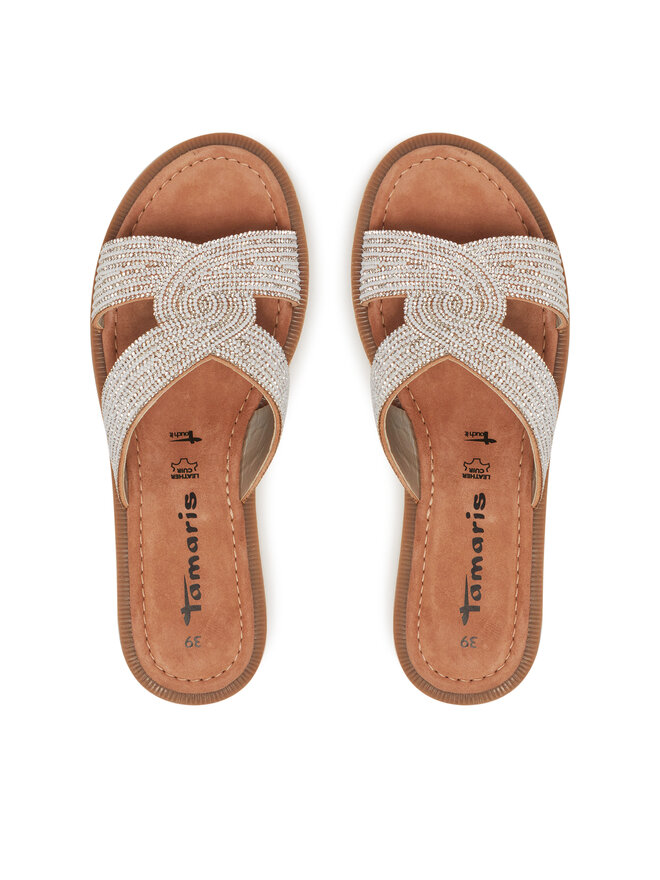 Tamaris Klapki Tamaris 1-27113-42 Srebrny