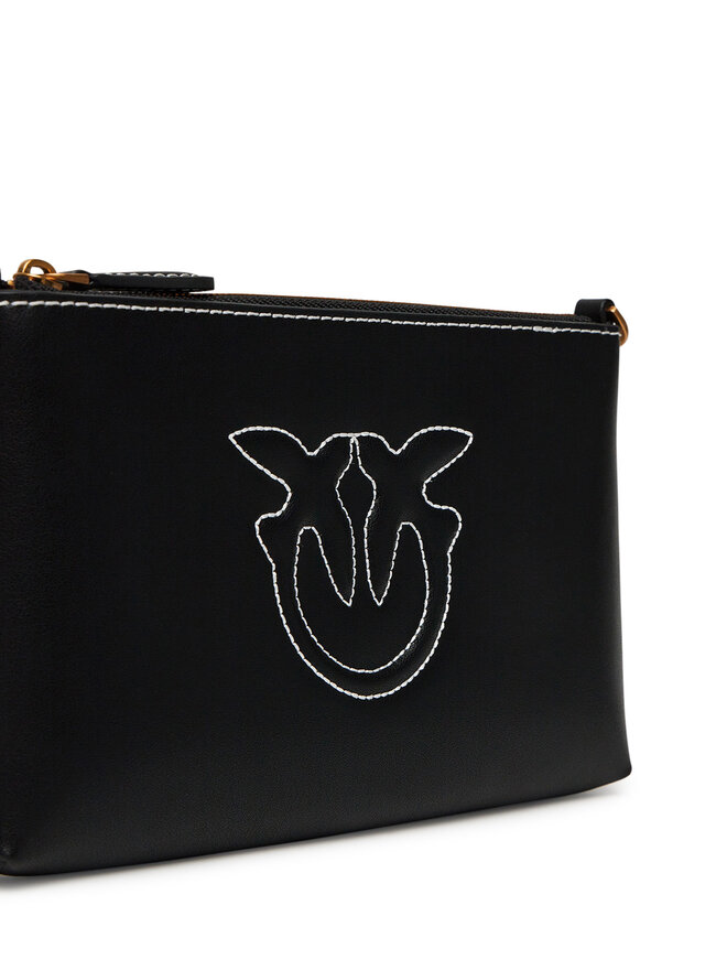 PINKO Handtasche PINKO Flat Horizontal Mini PE 25 PCPL 104277 A2AN Schwarz
