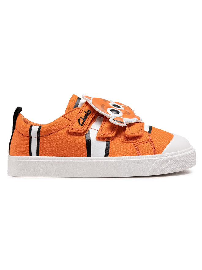 Clarks Trampki Clarks City Nemo K 261576667 Pomarańczowy