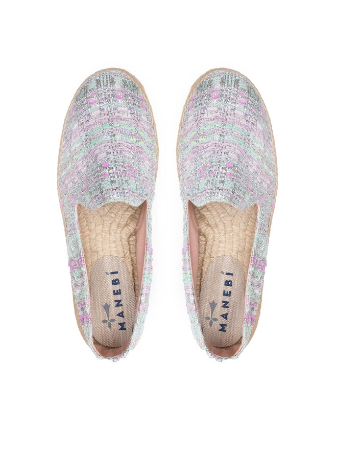 Manebi Espadryle Manebi Slippers D T 1.6 D0 Srebrny