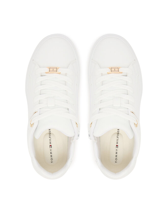Tommy Hilfiger Αθλητικά Tommy Hilfiger Low Cut Lace Up Sneaker T3A9-33982-1355 D Λευκό