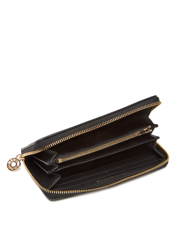 Tommy Hilfiger Cartera grande para hombre Tommy Hilfiger Th Distinct Lrg Za AW0AW17482 Negro
