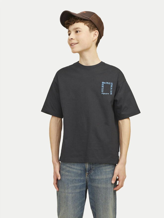 Jack&Jones Junior Jack&Jones Junior Marškinėliai Brooklyn Graphic 12263183 Juoda Relaxed Fit