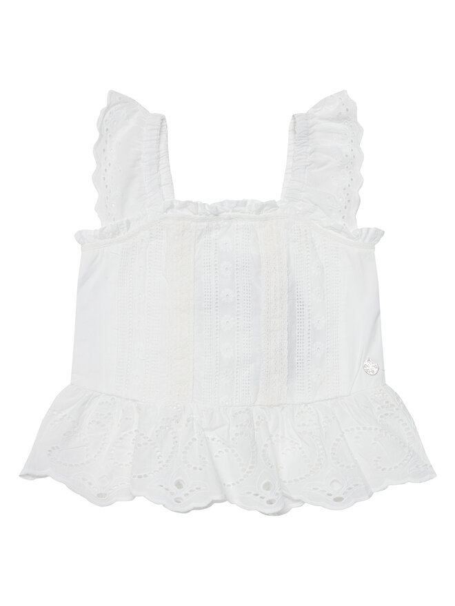 Guess Guess Top J5GH14 WBHO0 Blanco Regular Fit