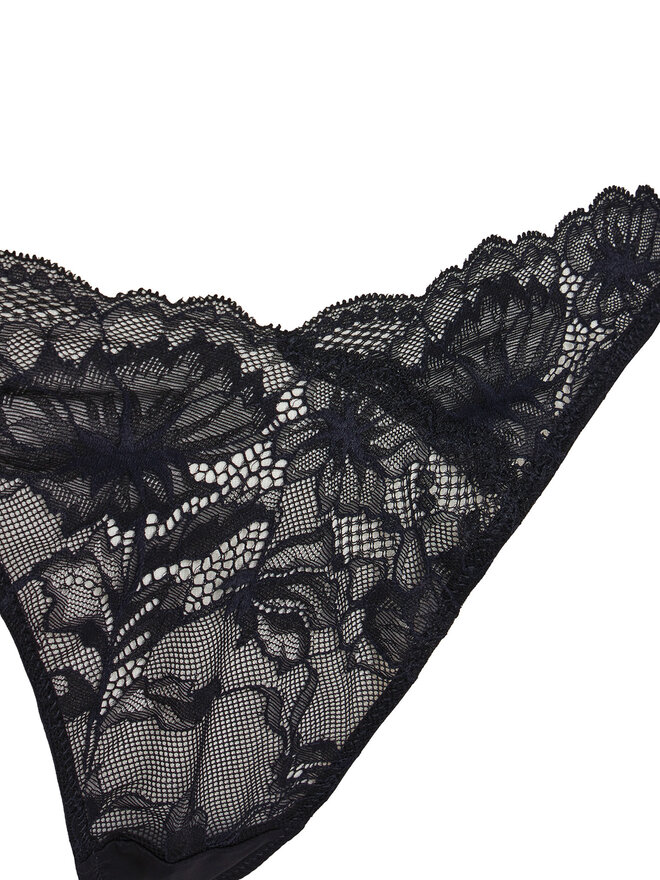 Hunkemöller Hunkemöller Στρίνγκ Stormi 301619 Μαύρο