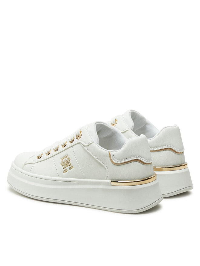 Tommy Hilfiger Сникърси Tommy Hilfiger Low Cut Lace-Up Sneaker T3A9-33749-1355 M Бял