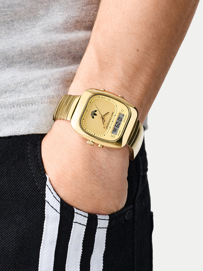 adidas Ceas adidas Retro Wave Three Chronograph AOSY25014 Auriu