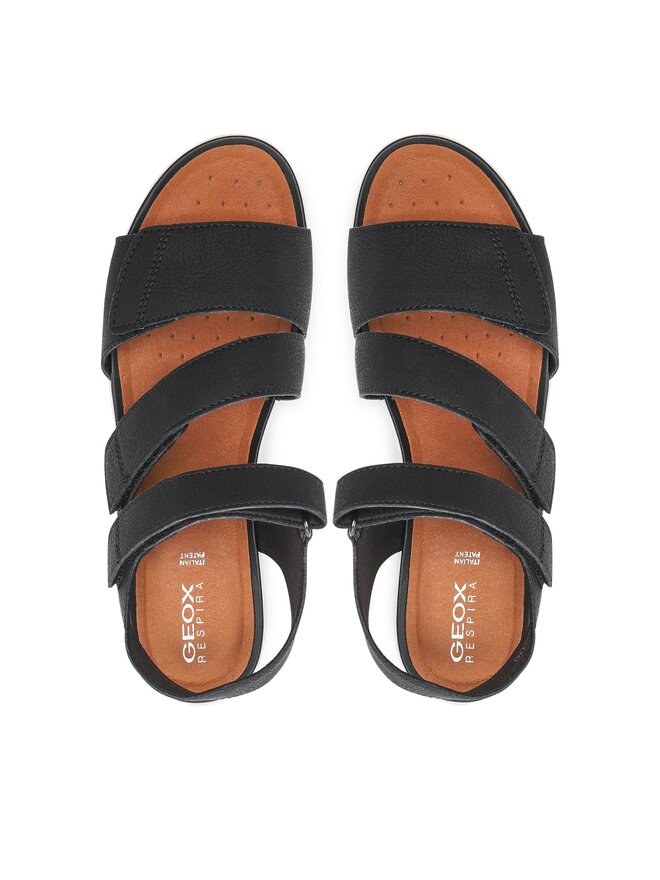 Geox Σανδάλια Geox D Sandal Vega D35R6A000EKC9999 Μαύρο