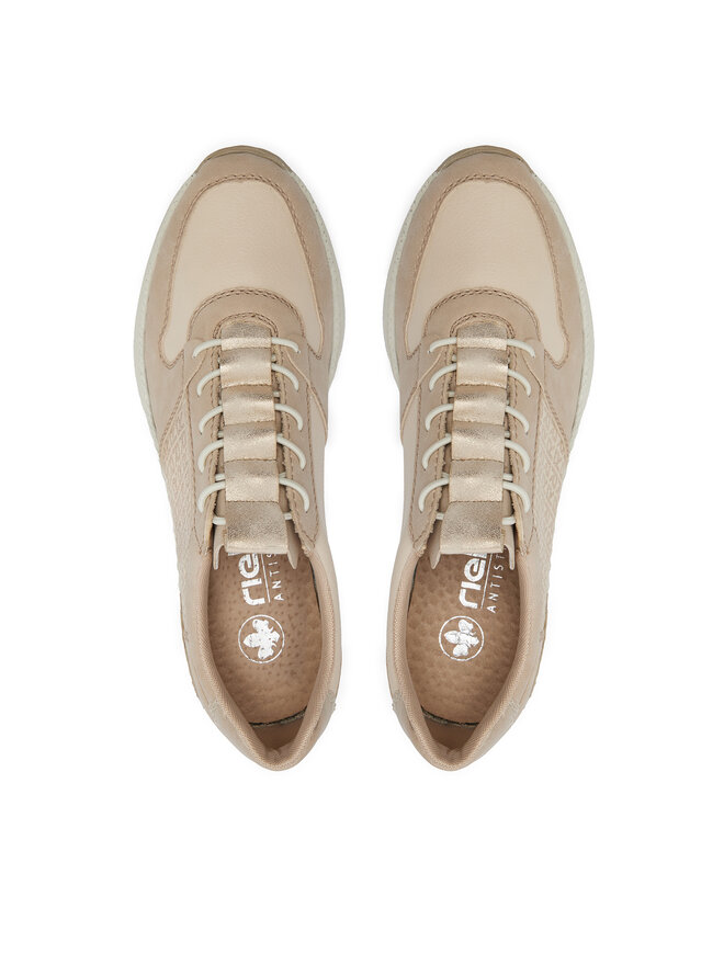 Rieker Sneakersy Rieker N4368-62 Beżowy