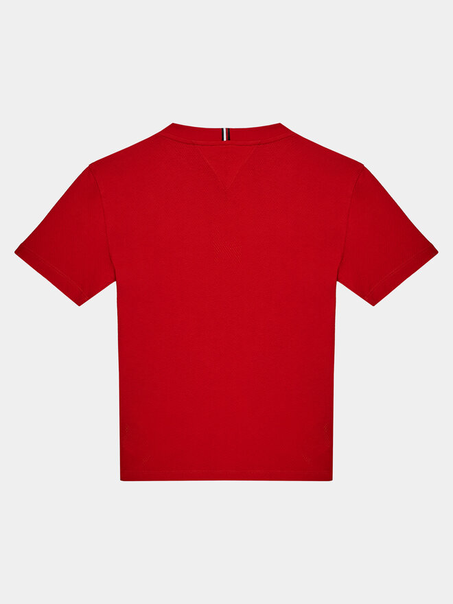 Tommy Hilfiger Tommy Hilfiger T-Shirt Mesh Varsity Tee S/S KB0KB08683 Κόκκινο Regular Fit