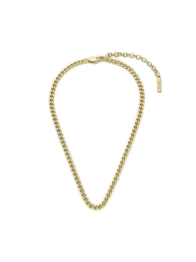 Luv AJ Collana Luv AJ Classiquw Skinny Curb Chain (5mm) CORE22-N-CSCC-G Oro