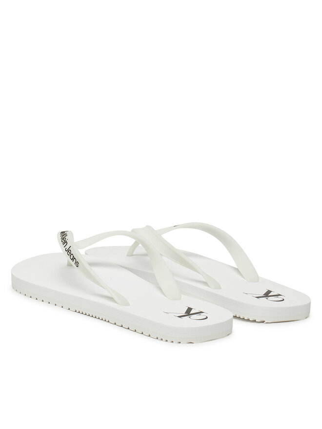 Calvin Klein Jeans Джапанки Calvin Klein Jeans Beach Sandal Transparent Tpu YM0YM01267 Бял