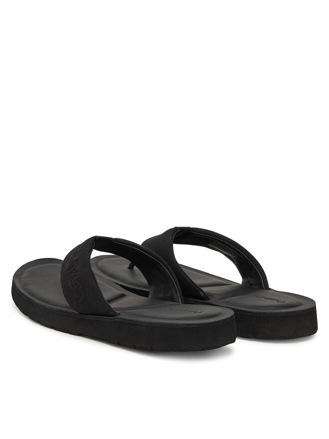 Calvin Klein Zehentrenner Calvin Klein Toepost Cv Logo HM0HM01745 Schwarz