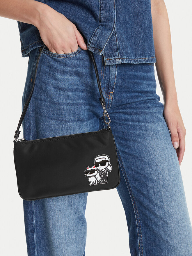 KARL LAGERFELD Kabelka KARL LAGERFELD A2W32019 Černá