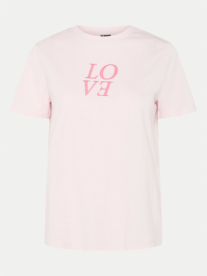 Pieces Pieces Póló Skylar 17155376 Rózsaszín Regular Fit