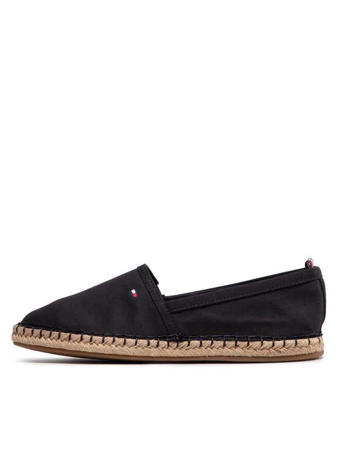 Tommy Hilfiger Еспадрили Tommy Hilfiger Basic Flat FW0FW06497 Черен