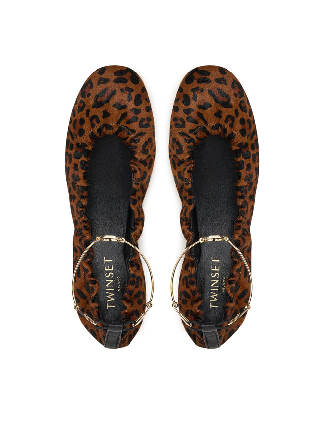 TWINSET Balerinke TWINSET 252TCP224 Rjava