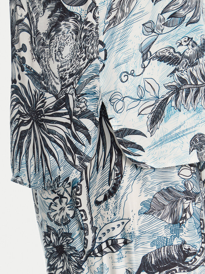 Just Cavalli Just Cavalli Top 78PAH640 Azul Regular Fit