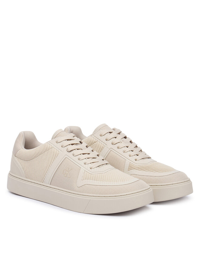 Calvin Klein Sneakers Calvin Klein Classic Cups Laceup Knit HM0HM02130 Beige