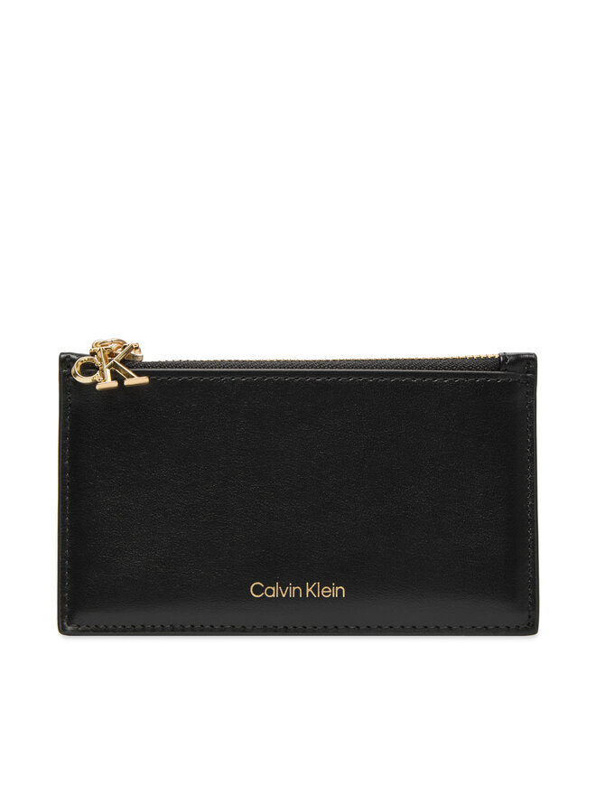 Calvin Klein Etui pentru carduri Calvin Klein Ck Zip Cardcase 6Cc LV04F1076G Negru