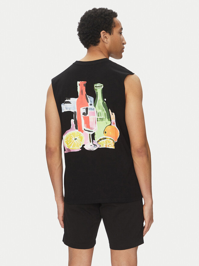 Jack&Jones Jack&Jones Tank top Varenna 12273524 Μαύρο Oversize