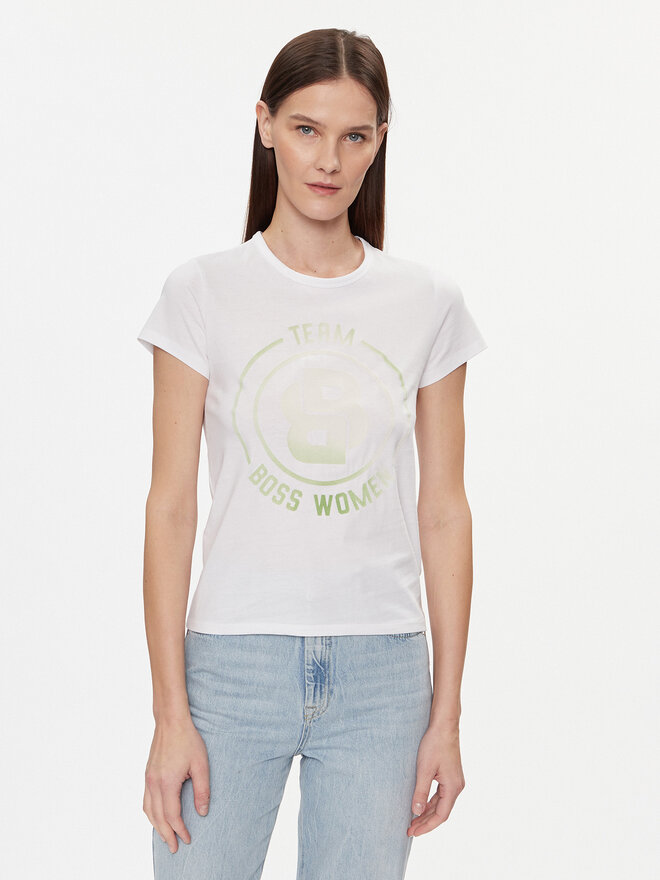 BOSS BOSS Camiseta 50514738 Blanco Regular Fit